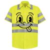 Men's High Visibility Safety Short Sleeve Work Shirt Thumbnail