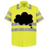 Men's High Visibility Safety Short Sleeve Work Shirt Thumbnail