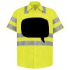 Men's High Visibility Safety Short Sleeve Work Shirt Thumbnail