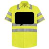 Men's High Visibility Safety Short Sleeve Work Shirt Thumbnail