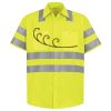 Men's High Visibility Safety Short Sleeve Work Shirt Thumbnail