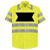 Men's High Visibility Safety Short Sleeve Work Shirt Thumbnail