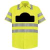 Men's High Visibility Safety Short Sleeve Work Shirt Thumbnail