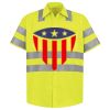 Men's High Visibility Safety Short Sleeve Work Shirt Thumbnail