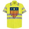 Men's High Visibility Safety Short Sleeve Work Shirt Thumbnail