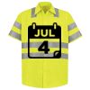 Men's High Visibility Safety Short Sleeve Work Shirt Thumbnail