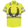 Men's High Visibility Safety Short Sleeve Work Shirt Thumbnail