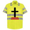 Men's High Visibility Safety Short Sleeve Work Shirt Thumbnail