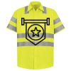 Men's High Visibility Safety Short Sleeve Work Shirt Thumbnail
