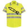 Men's High Visibility Safety Short Sleeve Work Shirt Thumbnail