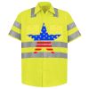 Men's High Visibility Safety Short Sleeve Work Shirt Thumbnail