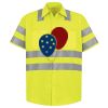 Men's High Visibility Safety Short Sleeve Work Shirt Thumbnail