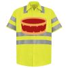 Men's High Visibility Safety Short Sleeve Work Shirt Thumbnail