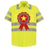 Men's High Visibility Safety Short Sleeve Work Shirt Thumbnail