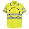 Men's High Visibility Safety Short Sleeve Work Shirt Thumbnail